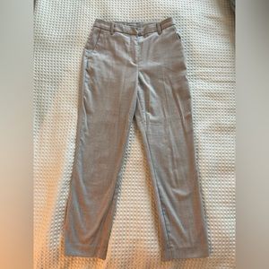 Grey linen dress pants